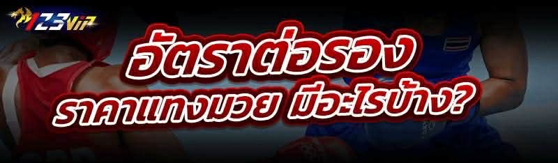 อัตราต่อรอง ราคาแทงมวย มีอะไรบ้าง?